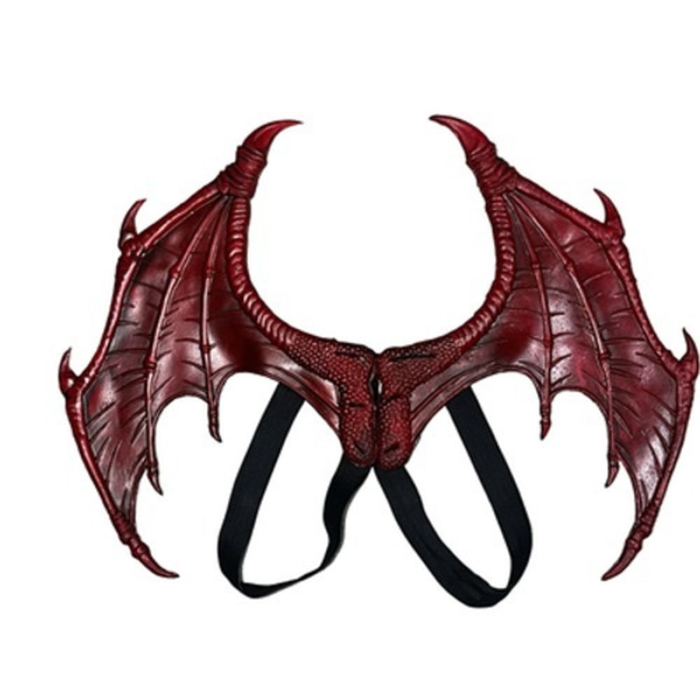 The Red Dragon Wings Costume Accessory Adult OS Red Demon Cosplay Halloween